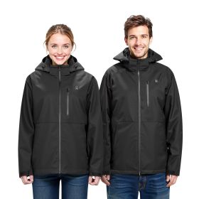 VEVOR Heated Jacket for Women with 7.4V Battery, Soft Shell Electric Heating Coat (Clothing Size: Size XL, Clothing Style: Women's Style)