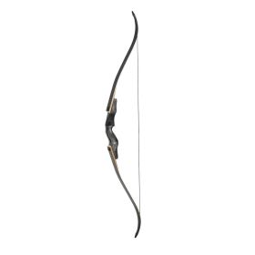 Recurve Bow and Arrows Kit, 60 inch Wooden Takedown Bows, Right Handed Ergonomic Archery Recurve Bow Package (Draw Weight: 35 lbs, Bow Body Color: Burlywood)